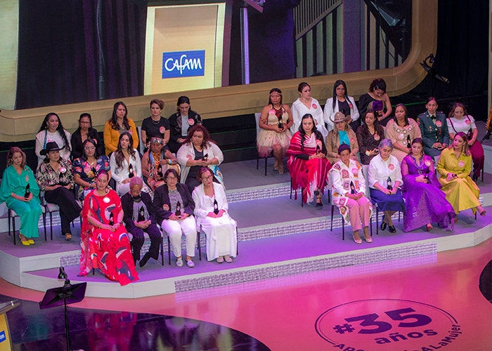 Las 29 finalistas de la edición 35 del Premio Cafam a la Mujer.