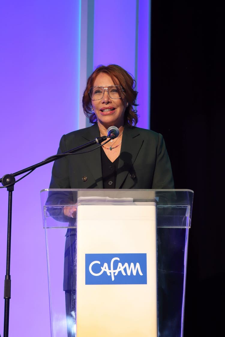 Leonor Espinosa, chef que representó los homenajes de la cadena de valor agraria.