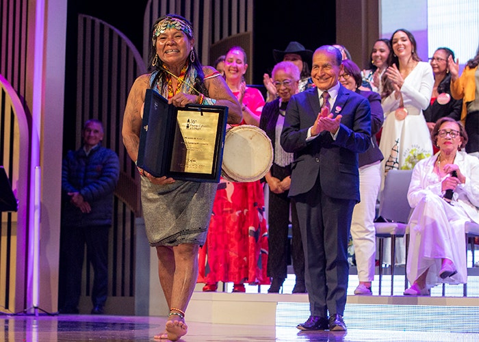 Yenny Cardena Mepaquito, Mujer Cafam Chocó 2024 y ganadora de la primera mención de honor.
